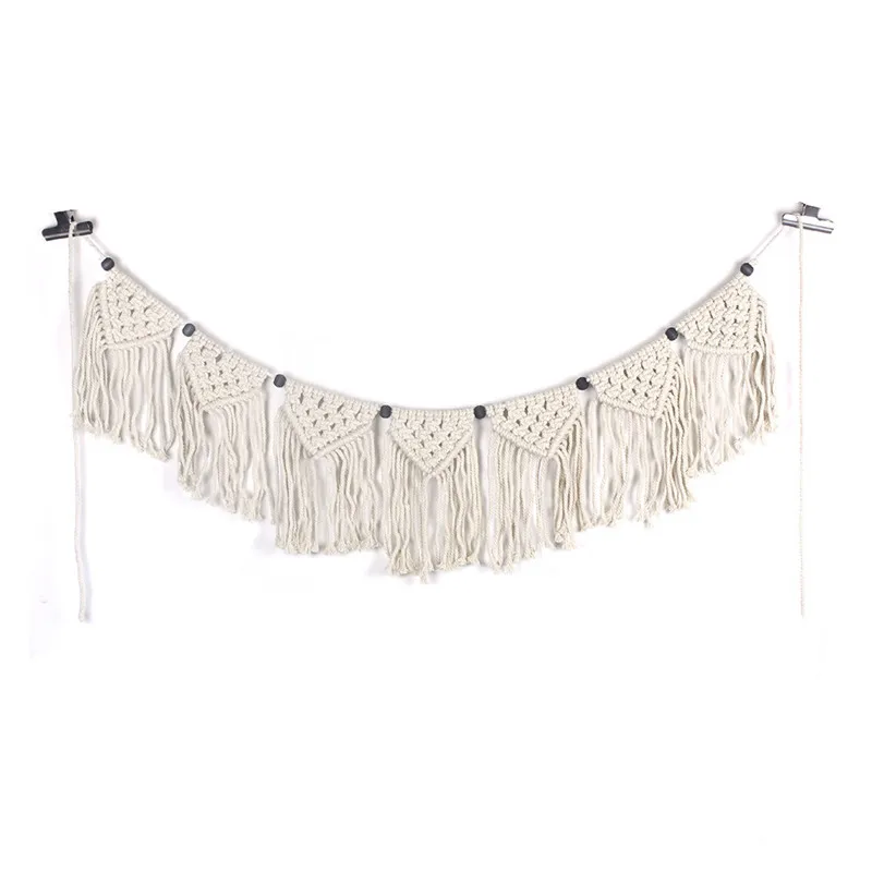 

Cotton Hand-Woven Curtain Large Tapestry Nordic Home Accessories Wall Pendant Macrame Wall Hanging BohiChic Decoration Wedding