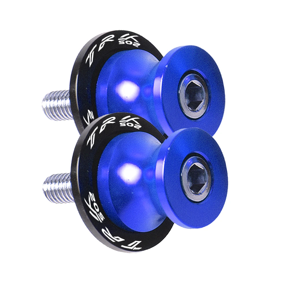 6MM Blue 6 мм МОТОЦИКЛ маятник Катушки слайдер стенд винты для Benelli TRK 502 TRK502 задний Поворотный Фиксатор руки M6 стенд винты Paddock - Цвет: 6MM Blue