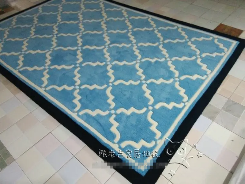 Новое поступление Мода/Европейский/средиземноморский land/Синий ручной акрил