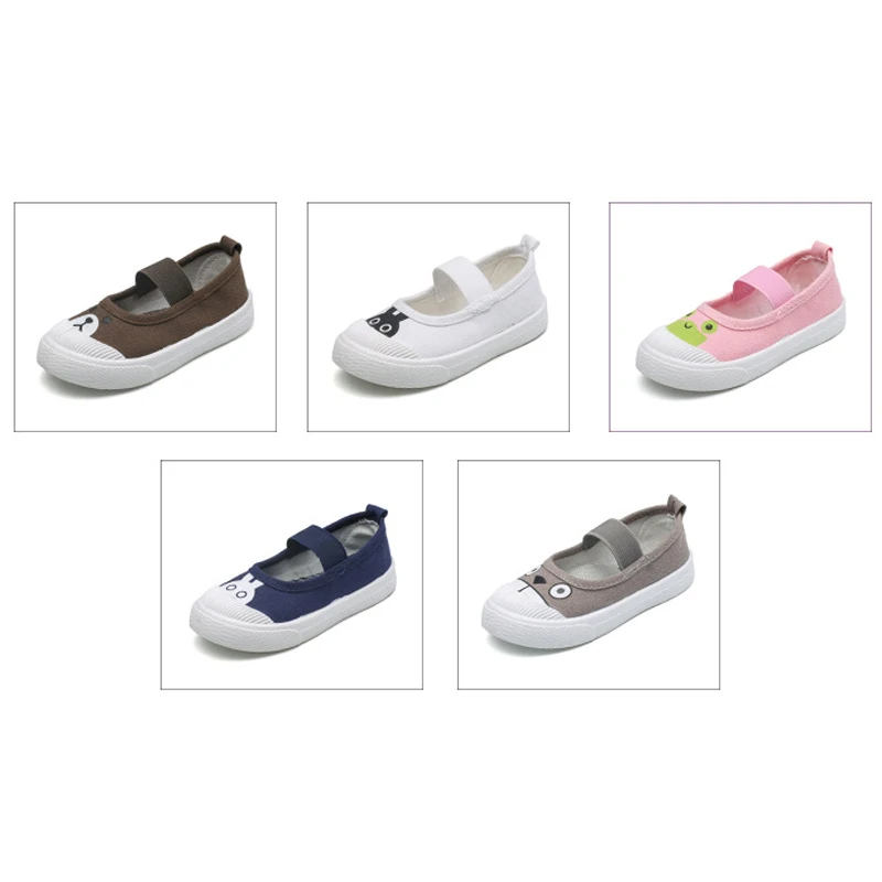 Детская парусиновая обувь для девочек на весну и осень модные повседневные