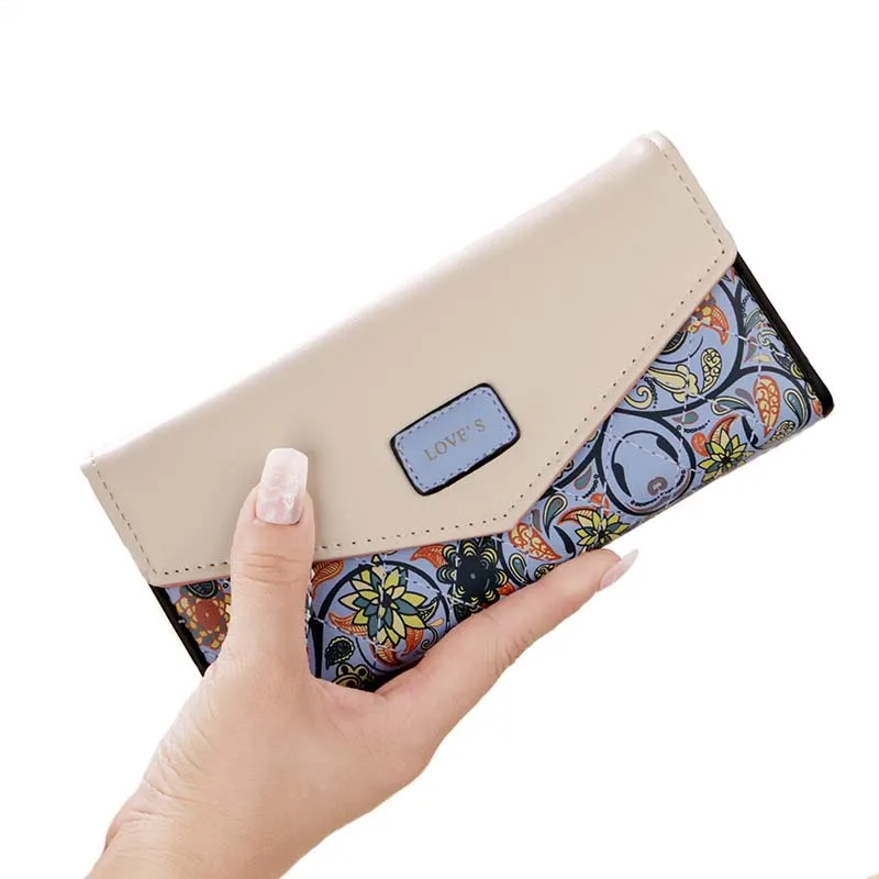 

Кошелек женский, кожаный, длинный, 2018