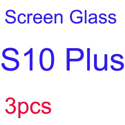 S10 plus 3 шт. внешнее стекло экрана для SAMSUNG S8 S9 S10 plus передняя линза ремонтные части стекла S10e - Цвет: S10 plus