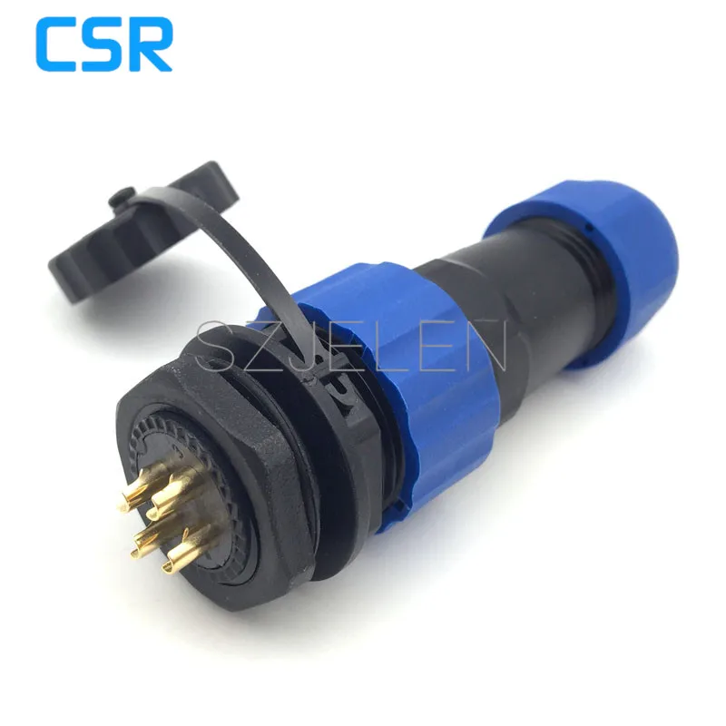 Водонепроницаемый 4 контактный разъем и розетка автоматическая электрическая