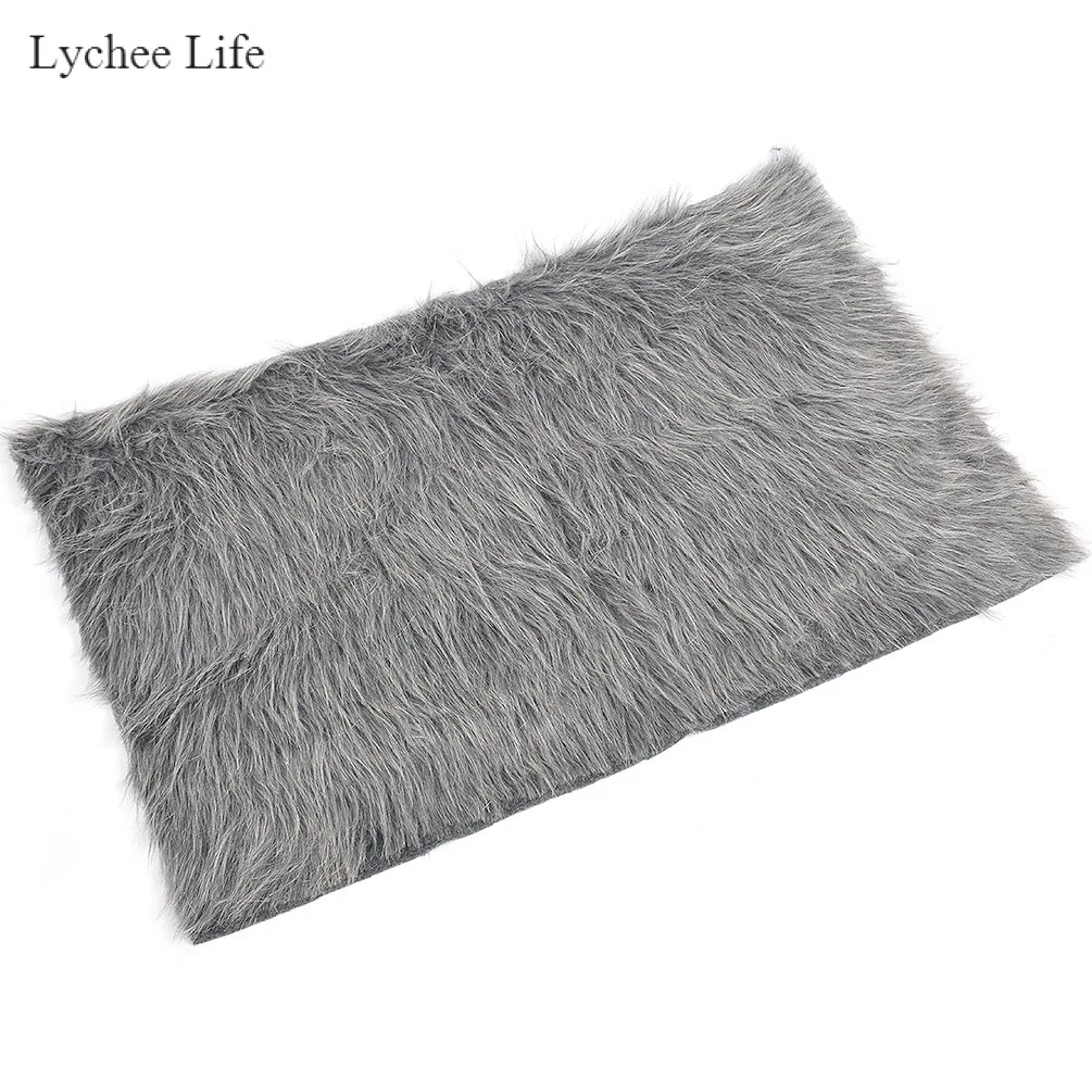 Lychee Life 50x80 см имитация лисьего меха длинный ворс одежда плюшевые швейные ткани украшения дома Diy Аксессуары