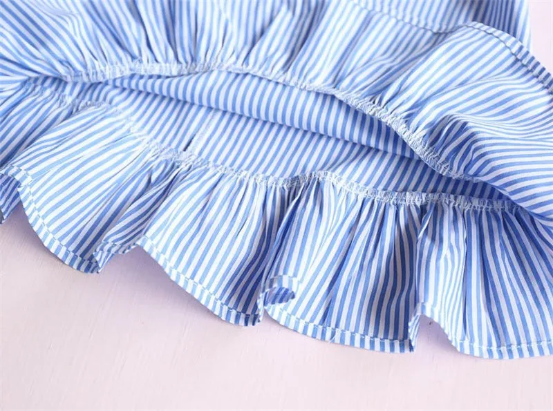 BibiCola Summer Girls Dress Brand Kids Dresses for Clothes Vestiods Striped Christmas Princess Children | Детская одежда и обувь