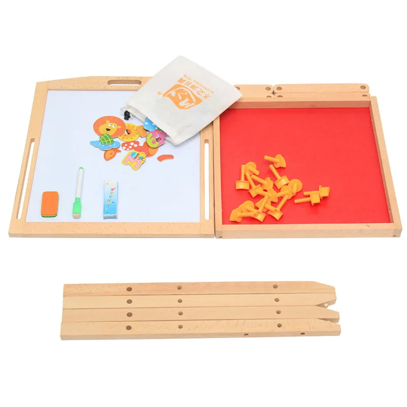 Детская магнитная двусторонняя доска для рисования OUY набор кронштейнов подъема