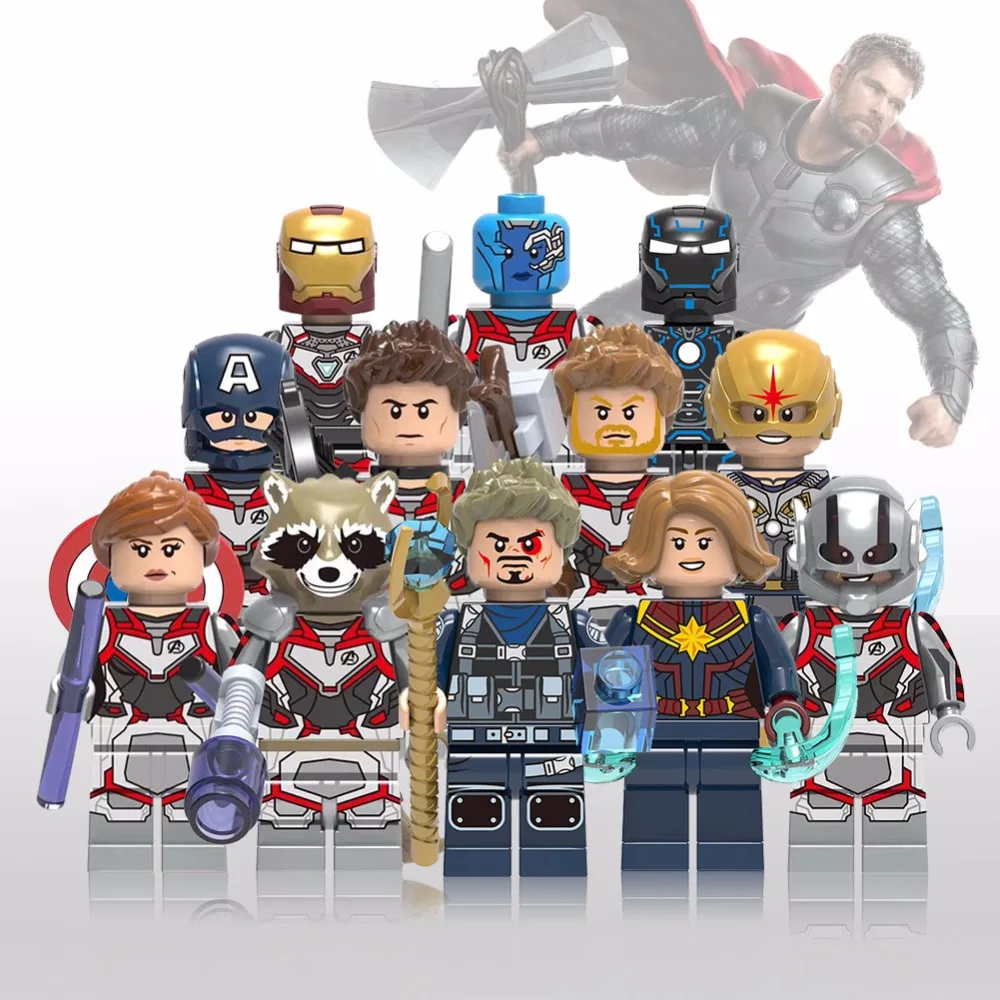Капитан Марвел Мстители 4 Endgame танос Халк Железный человек Grout анти мех