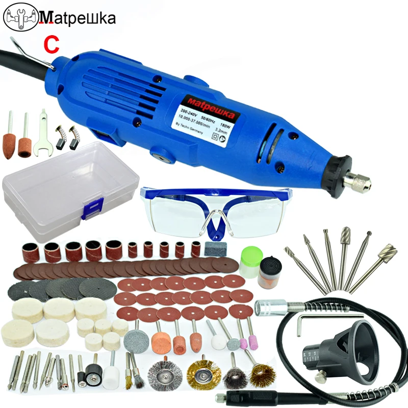 Dremel 180 Вт 6 Скорость управление Micro электрический шлифовальный мини-станок сверло