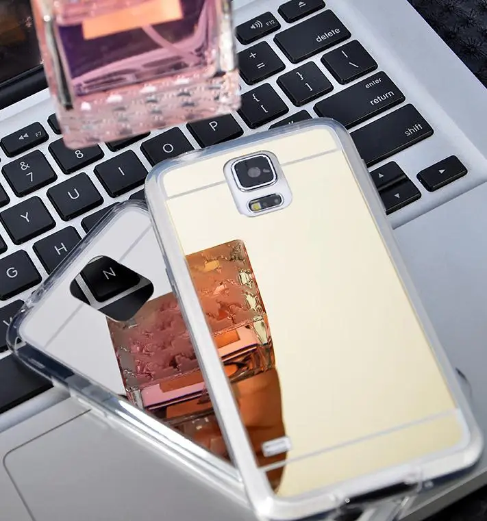 Мягкий чехол из ТПУ с зеркалом для samsung Galaxy A8 A6 плюс A750 A9 A5 J1 J3 J5 J7 A7 A3 core prime полиуретан) и силикона с откидной крышкой