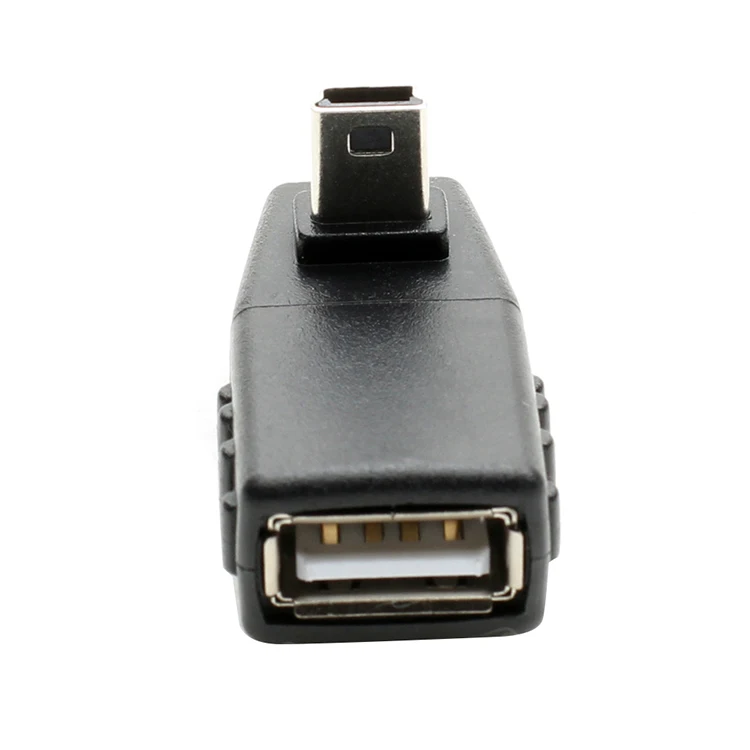 Автомобильный аудиоадаптер Mini 5P mini T port 90 градусов под прямым углом с