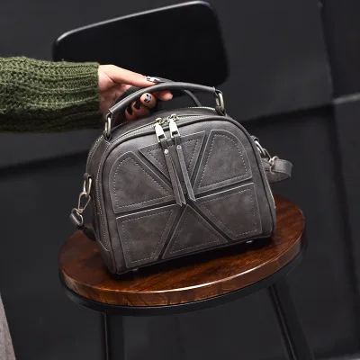 2019 Real Flap Bolsos Mujer New Handbags Korean Mosaic Triangle Handbag Small Square Package Trend Retro Shoulder Messenger Bag | Багаж и