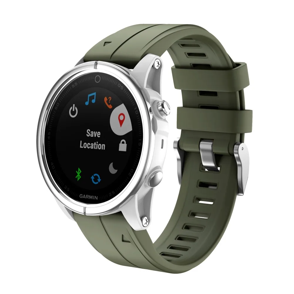 Ремешок для часов 26 22 20 мм ремешок для Garmin Fenix 5X5 5S 5X Plus 3 3HR S60 MK1 Смарт-часы быстросъемный силиконовый ремешок Easyfit