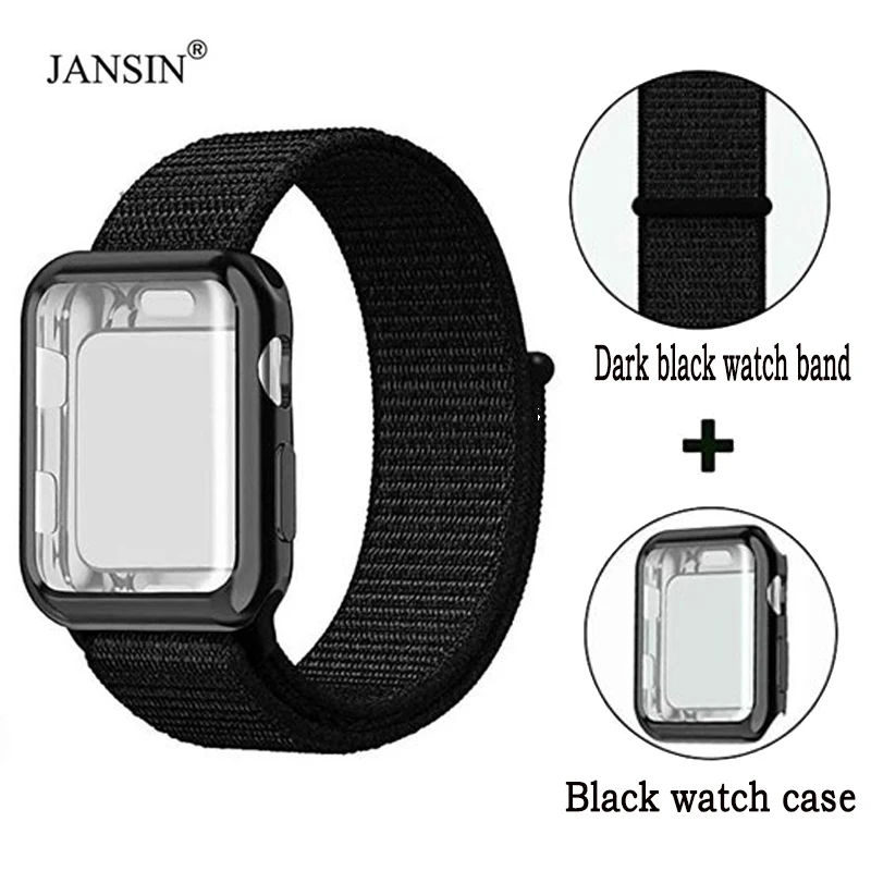 Нейлоновый ремешок для наручных часов Apple Watch серии 3/2/1 38 мм 42 мм из мягкой дышащей ткани, сменный спортивный браслет для наручных часов iWatch серии 4 40 мм 44 мм