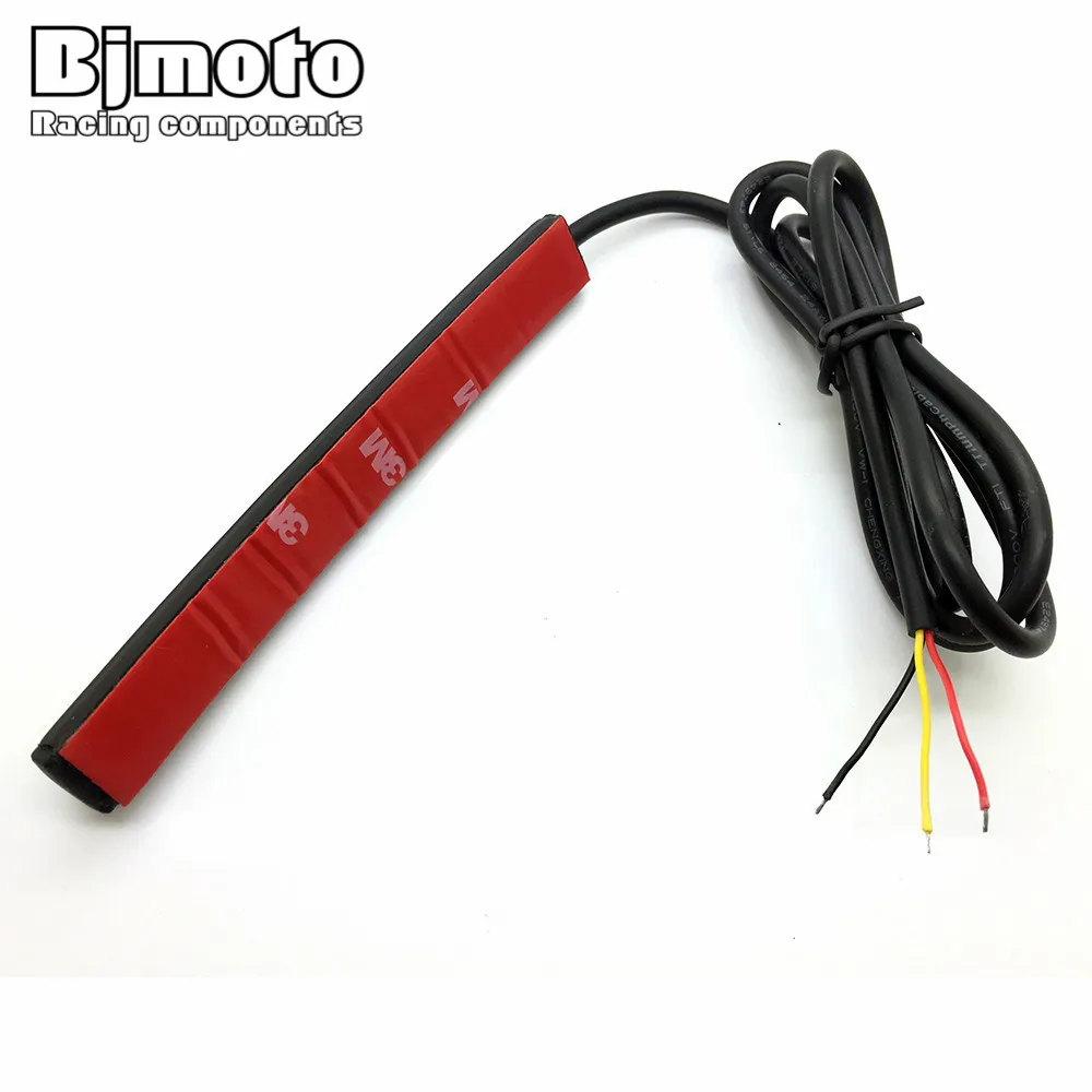Bjmoto мотоцикл автомобиль грузовик ATV 17LED гибкие SMD полосы двигатель 12 В Стоп Хвост Сигнал поворота тормозной светильник бег светильник лампа полоса