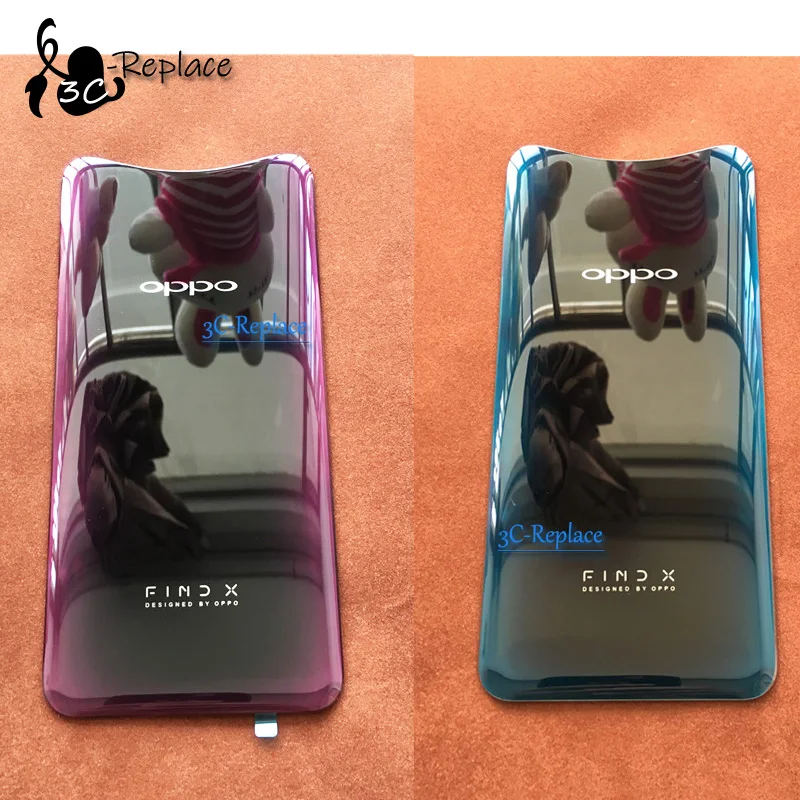 Bordeaux red/Ice blue 6,42 дюйма для oppo Find X задняя крышка батарейного отсека для двери чехол для задней стеклянной линзы запчасти для замены