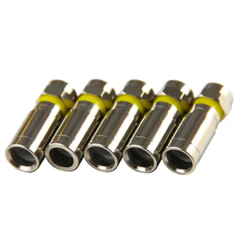 10 шт. RG6 Полная Меди Лучших F-Type Waterproof Connector для LNB/Спутниковый Ресивер/DiSEqC