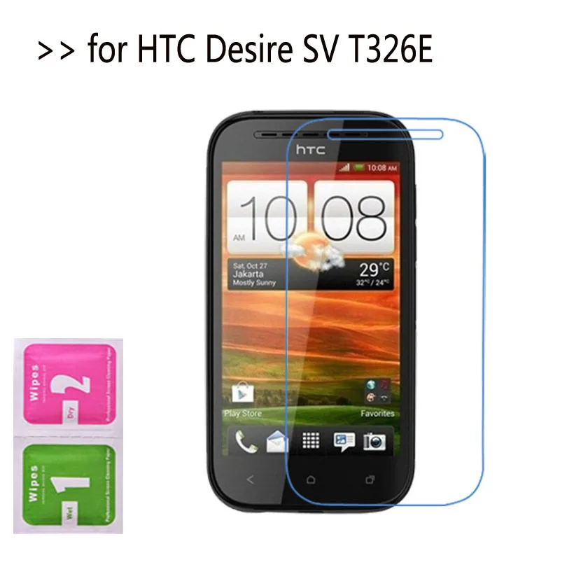 2 шт. сверхпрозрачная Противоударная защитная пленка из ТПУ для HTC T326E Desire SV T326