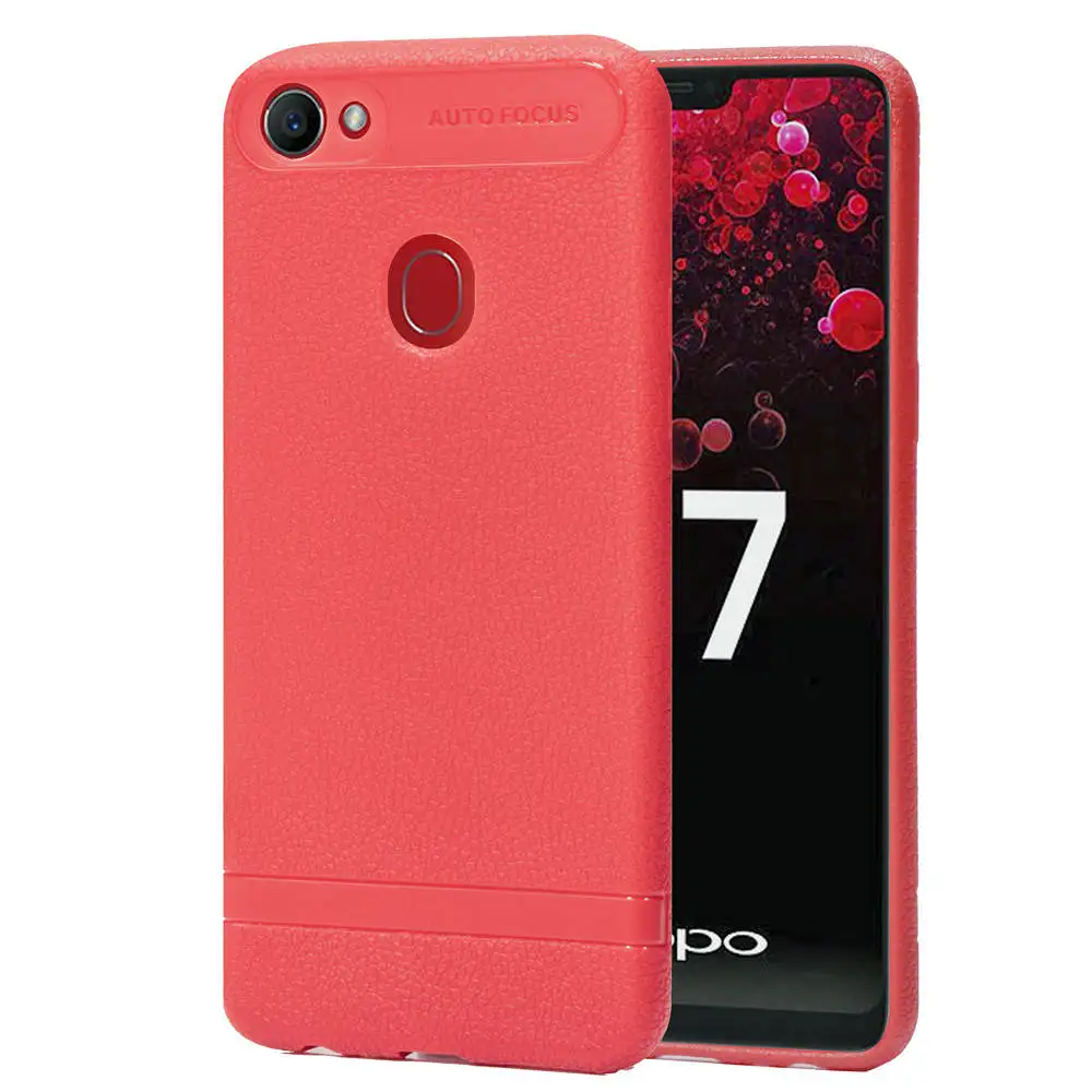 Роскошный мягкий ТПУ чехол для OPPO A57/A39 F5/A73/A75/A75S F7 Силиконовый кожаный матовый