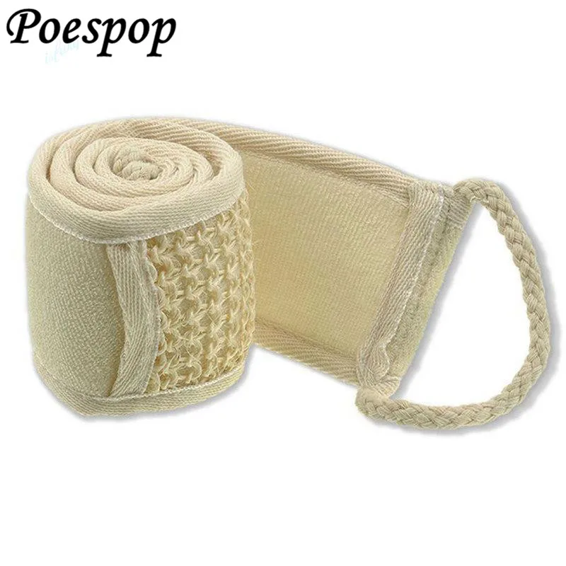 Массажное полотенце POSEPOP из пеньки натуральное мягкое отшелушивающее для мытья