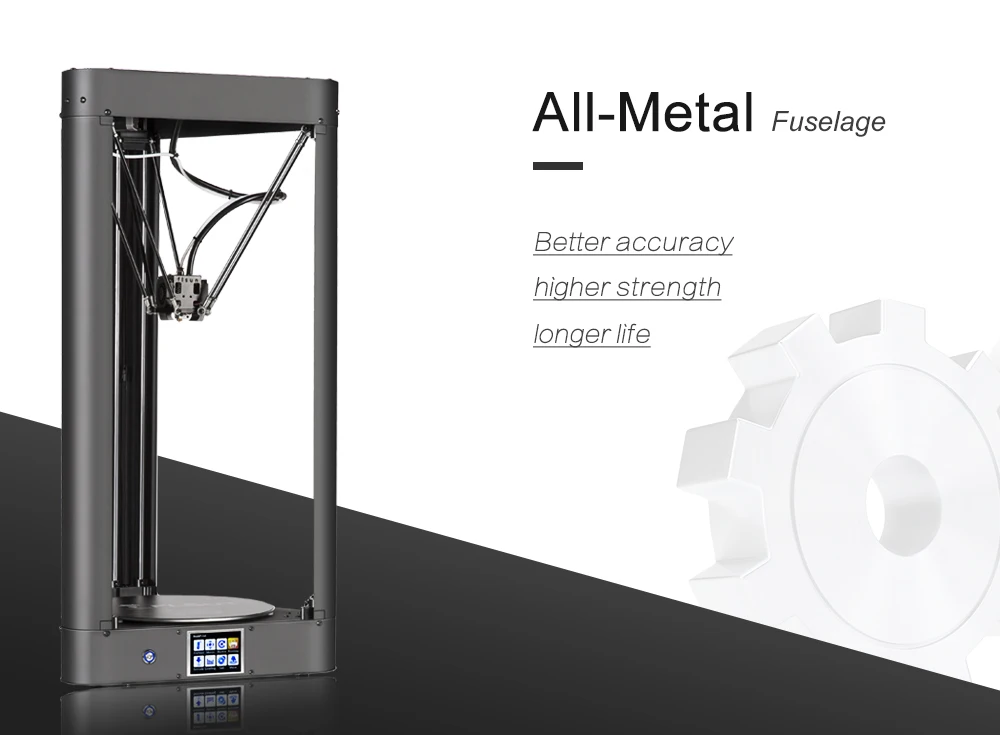 Flsun-QQ Delta Kossel 3d принтер сенсорный экран Wifi модуль большая площадь печати 260*260*370 мм, один рулон нити в подарок