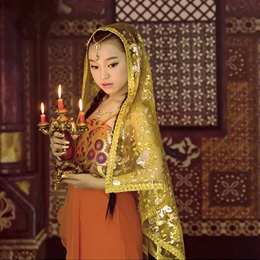 Костюм для индийских танцев Ye Yu Zhu Детский костюм фотоальбом одежда маленькой