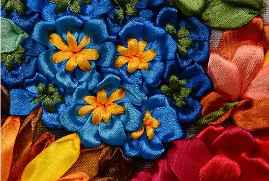 Наборы для вышивки крестиком ручная работа рукоделие китайская шелковая лента