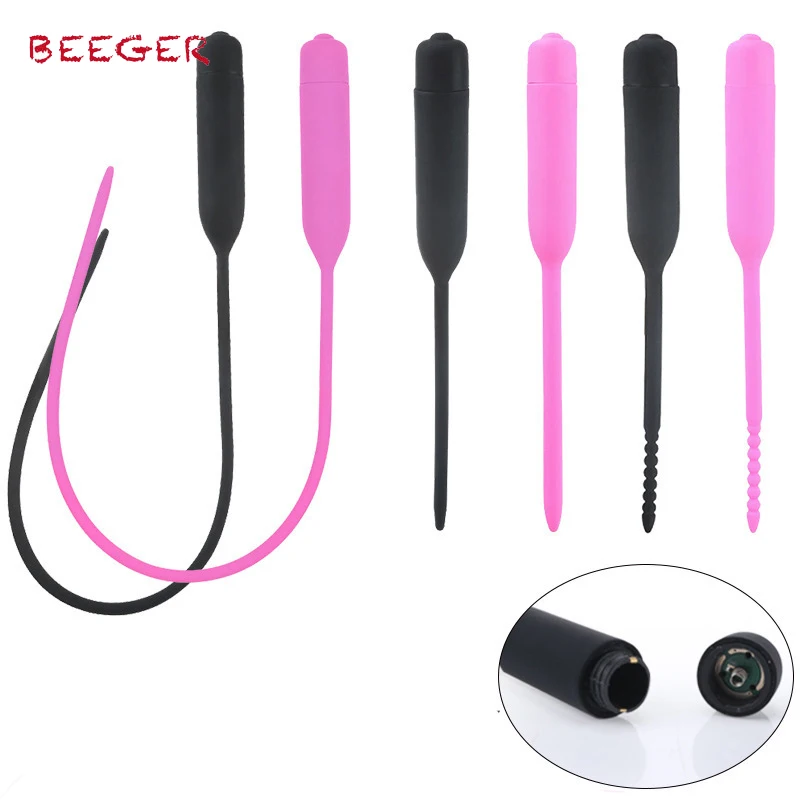 BEEGER Extreme 10x Vibrating Urethral Sound, Horse Eye Expansion Catheter Sounds,Urethral Vibrator Male Masturbator