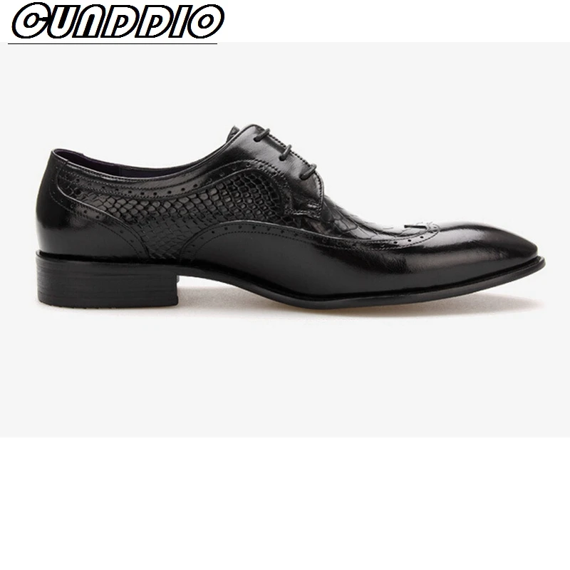 CUNDDIO Новый крокодил картина Деловые костюмы Первый слой крупного рогатого скота