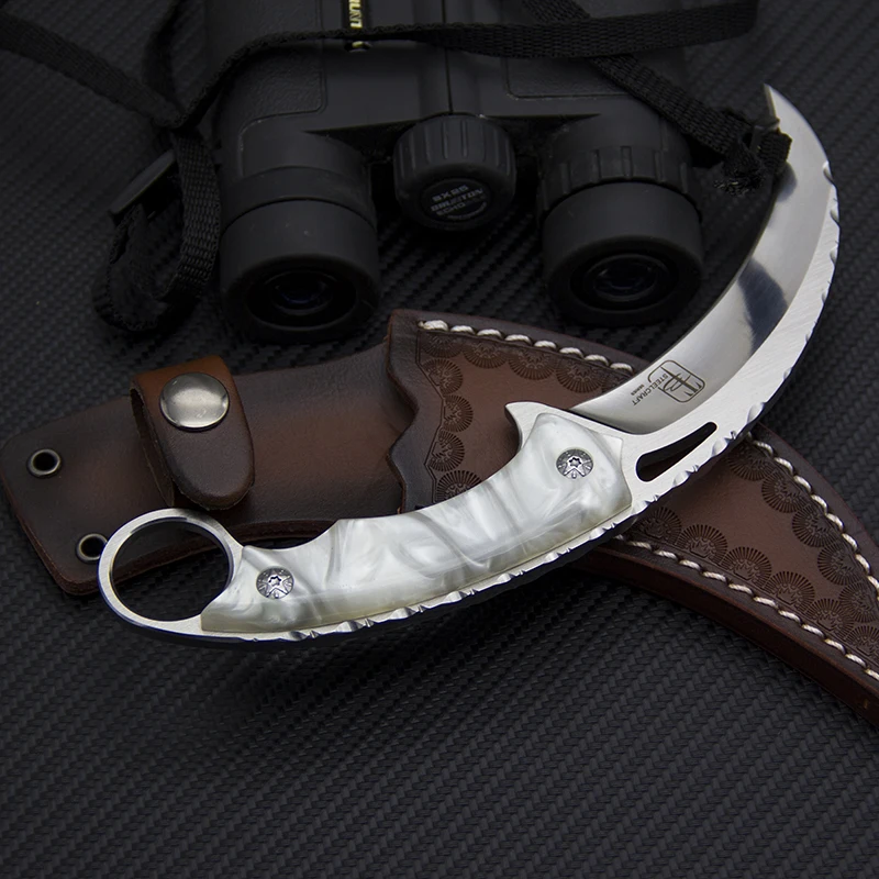 Toplu EDC Karambit Knife 9Cr18Mov Steel Tactical Jungle Outdoor Rescue Knives Camping Self Defense Hunting Tools | Инструменты