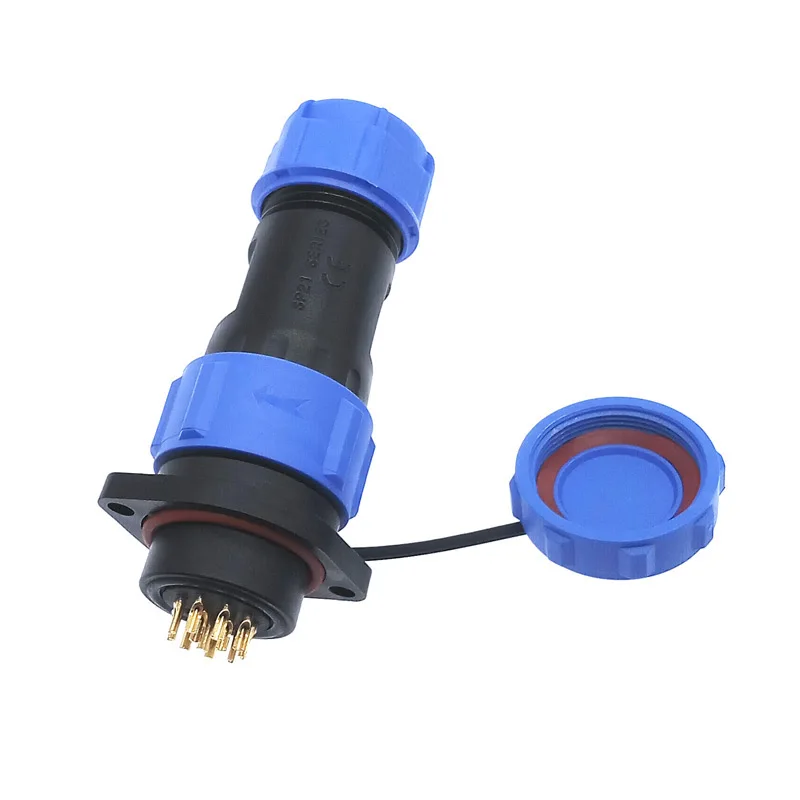 SP2110 водонепроницаемый разъем SP21 фланец 2/3/4/5/7/9/12 Pin кабеля питания IP68 штекер и