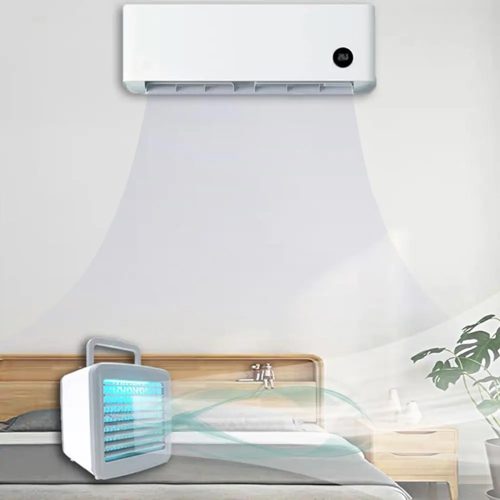Mini USB Portable Air Conditioner Conditioning Humidifier Purifier 7 Colors Light Desktop Arctic Air Cooler Fan For Home Office