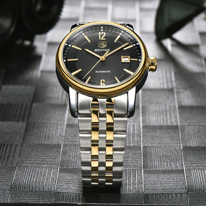 Men's Watches BENYAR New Top Brand Luxury Automatic Machinery Wrist Watch Mens Waterproof Fashion Men Relogio Masculino | Наручные