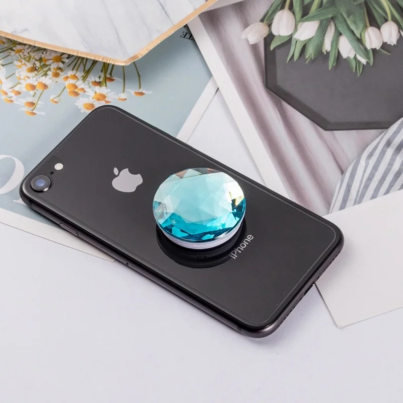 Big Diamond Popular Phone Holder for Iphone Xr Samsung Universal Finger Ring Phone Stand Phone Support Mobile Phone Bracket