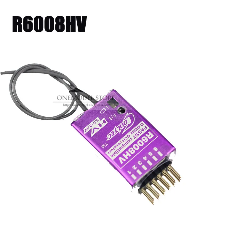 R6008HV Cooltech RFA04 R6008HV/RFA-04 R6008-HV 2,4G 4/6Ch с металлической оболочкой, совместимой с FUTABA FASST T8FG 14SG - Цвет: R6008HV