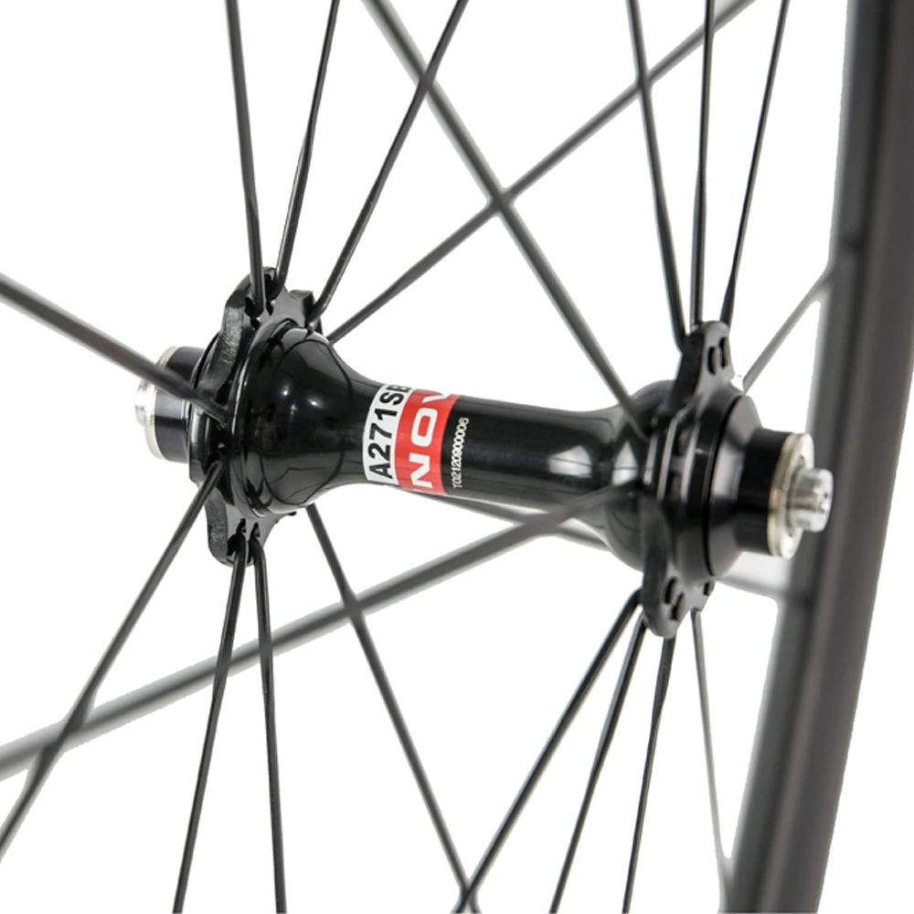 Набор колес для карбонового дорожного велосипеда 38mm Clincher Carbon Wheels 3k Matte Racing