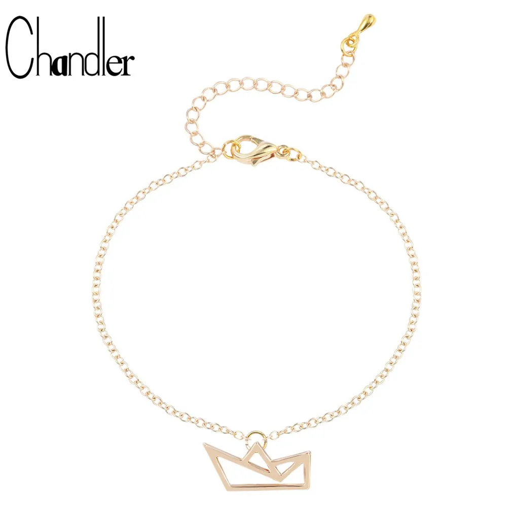 Чандлер парус лодка браслет Justable звено цепи браслеты для женщин парусный корабль