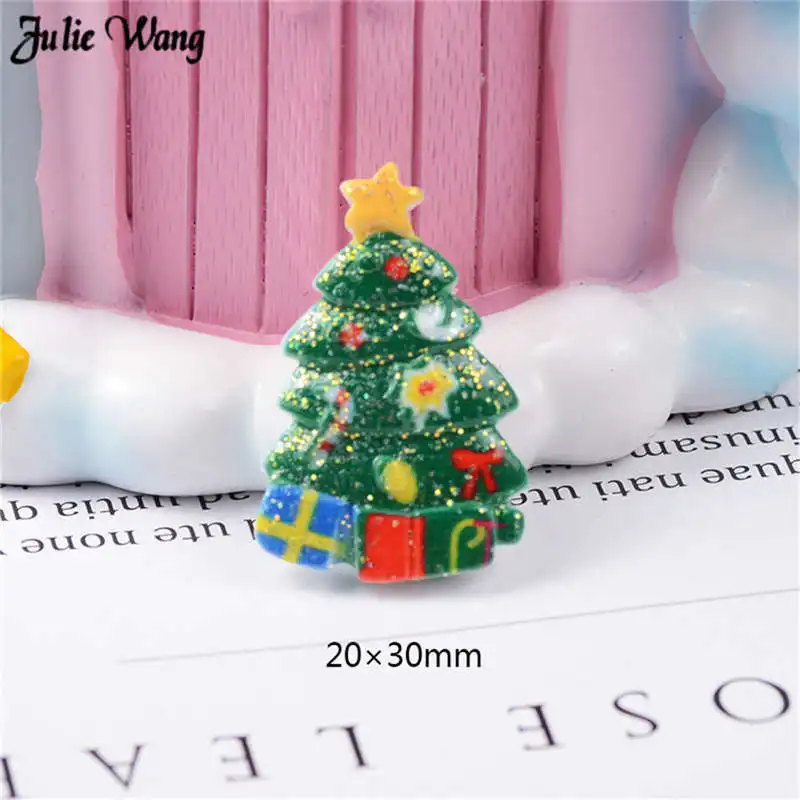 10-20 шт каучуковый кабошон с плоским основанием Рождественский чулок колокольчик