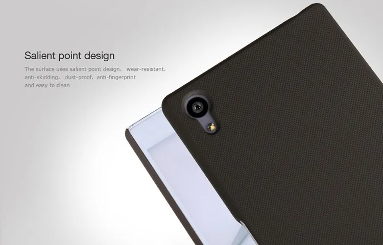 Для sony Xperia Z5 чехол NILLKIN суперматовый Чехол Жесткий Чехол для sony Z5 Чехол-сумочка для телефона с защитная пленка для экрана