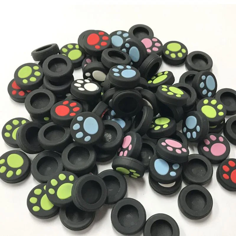 4pieces Silicone Extra Higher Thumb Stick Grip Caps Joystick Button Case Cover for Nintend Switch NS Joy-Con Gamepad Controllers |