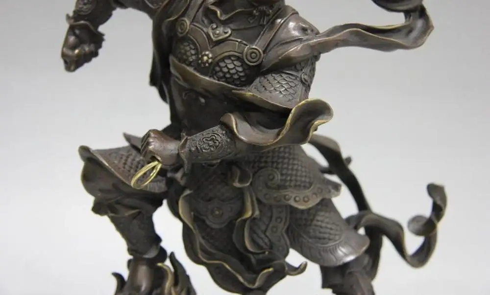 Китайская мифология медная бронзовая Будда нежа Валькирия Статуя Воина