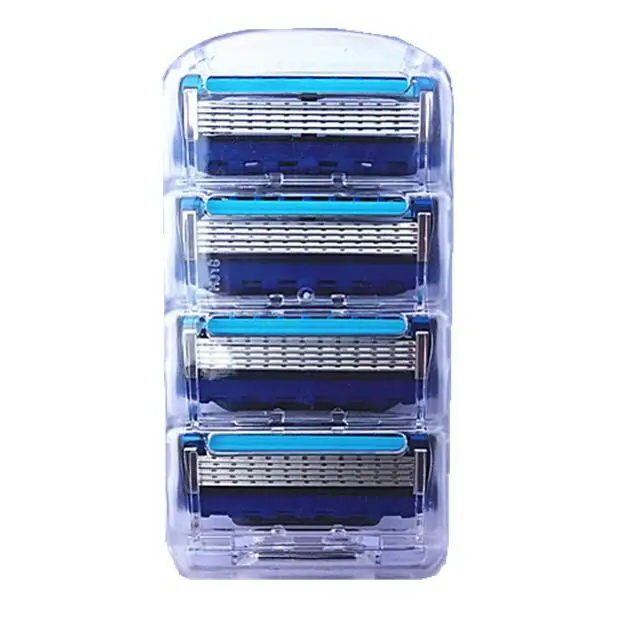 

4Pcs/pack Men Razor Blade High Quality Shaving Cassettes Facial Care Men Shaving Blade Compatible Gillettee Fusione