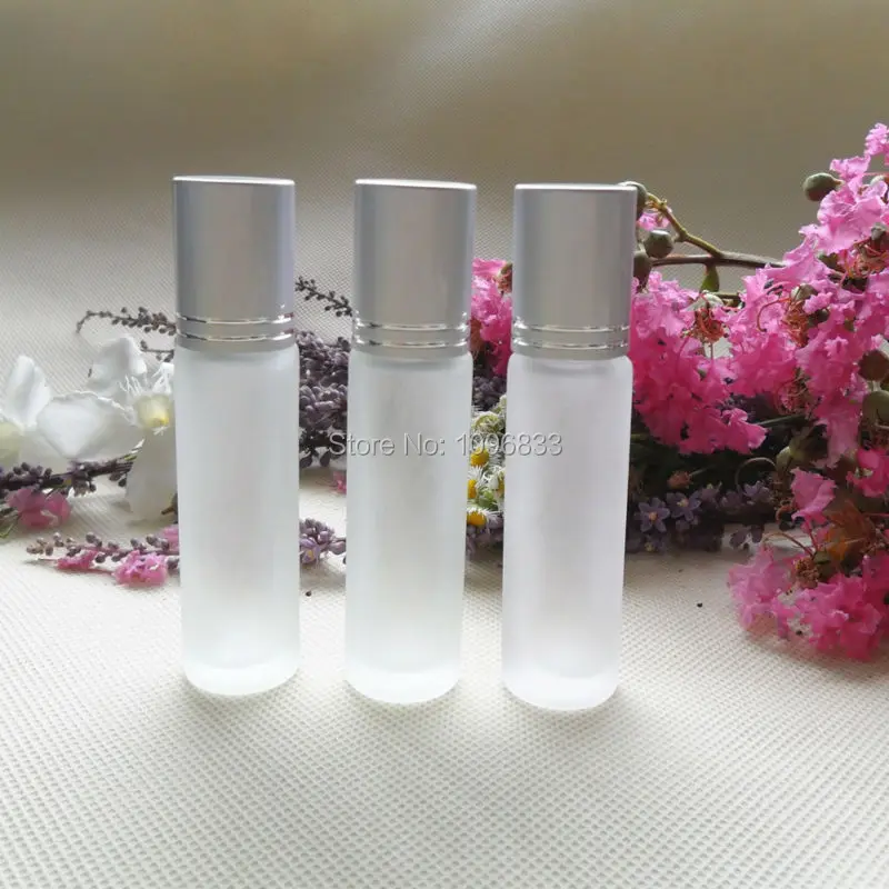 

15ML Glass Frosted Perfume Roller Roll on Bottle Glass Bead, Parfum Ball Vials Portable Empty Sample Refillable Bottle 30pcs/Lot