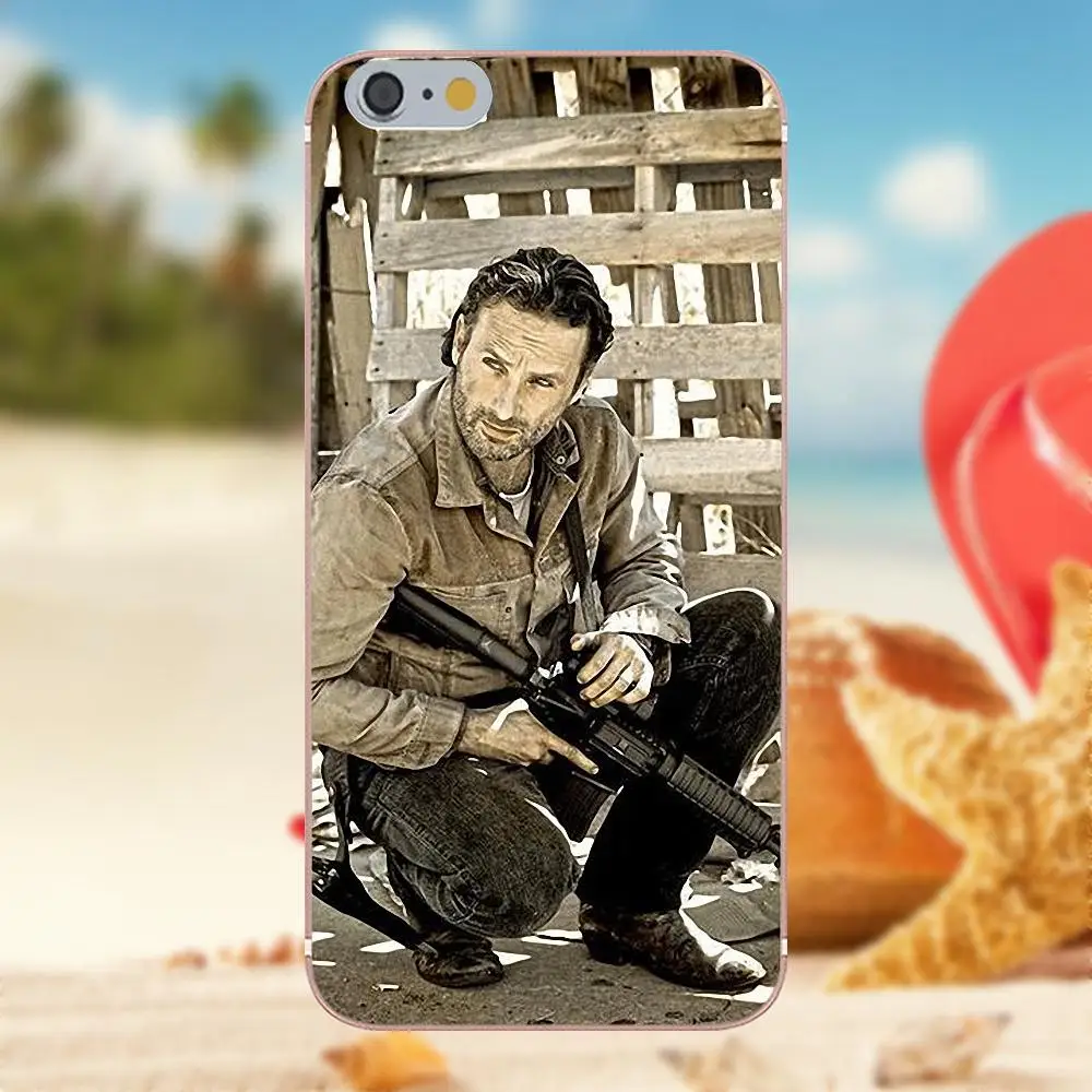 The Walking Dead Rick Grimes Популярный чехол для iPhone 4S 5S 5C SE 6S 7 8 Plus X Galaxy Note 5 6 S9+ Grand Core Prime Alpha on.