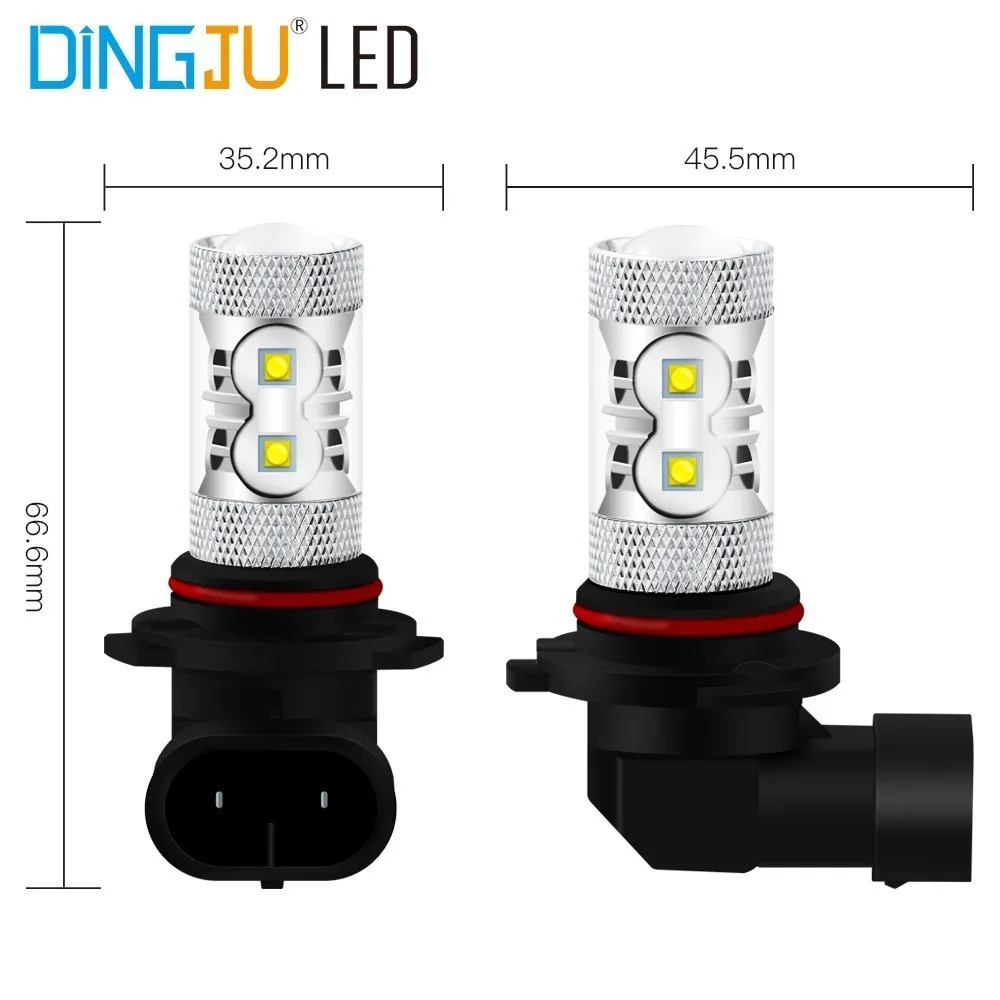 1 шт. 9005 9006 H8 H11 H16 Led HB4 HB3 туман светильник s лампы 10SMD 5202 вождение автомобиля ходовой