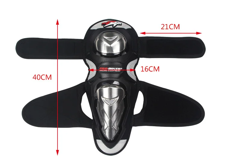 PROBIKER мотоциклетные нержавеющая сталь Наколенники; Защита наколенники и налокотники Racing оборудование для верховой езды защитный Шестерни HX-P19
