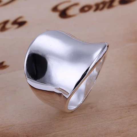 Размер 6-10 Модные женские серебряные кольца для женщин и мужчин свадебные дизайнерские ювелирные изделия Симпатичные праздничные подарки штампованные, JSR052