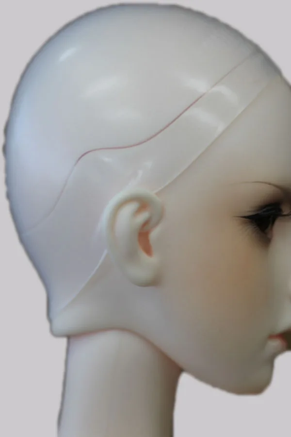 1/6 1/4 1/3 BJD прозрачная головка силиконовый парик Защитная крышка для куклы Противоскользящий протектор