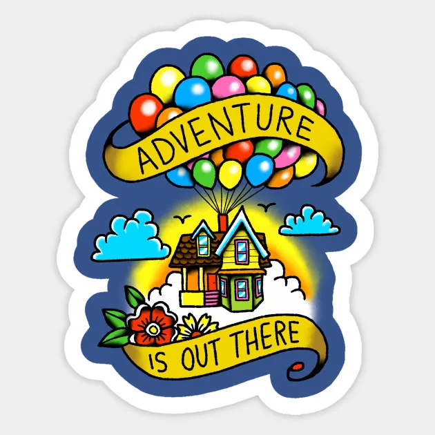 1 шт. наклейка Adventure is out для мотоцикла холодильник чемодан скейтборда