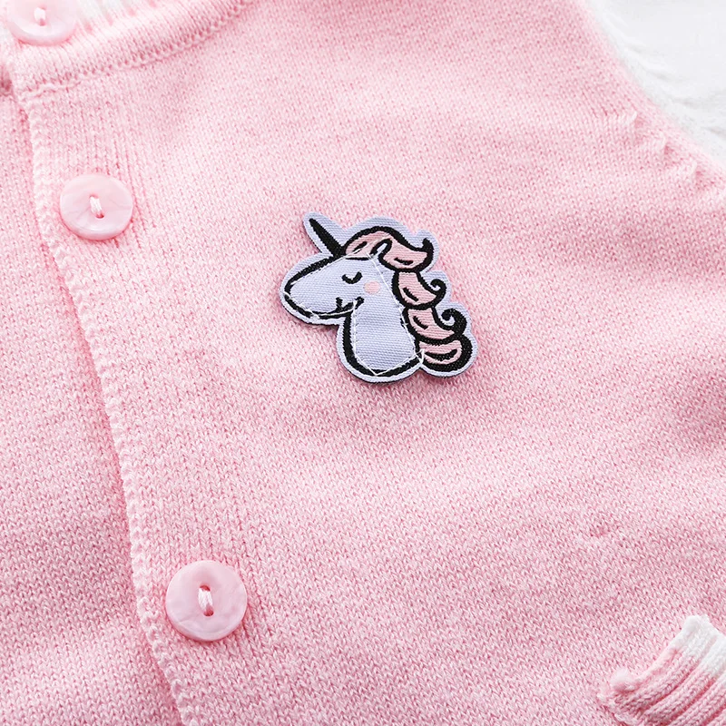 Одежда для маленьких девочек 2019 весенний вязаный кардиган свитер и штаны