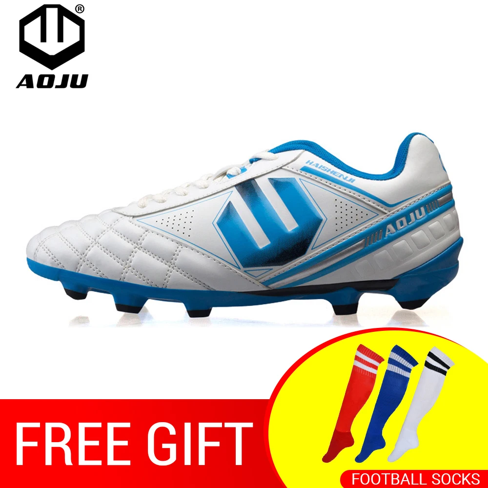 White AG AOJU/футбольные бутсы TF, футбольные бутсы, бутсы для тренировок, Botas Chuteira Futsal, футбольная обувь, мужские кроссовки - Цвет: White AG